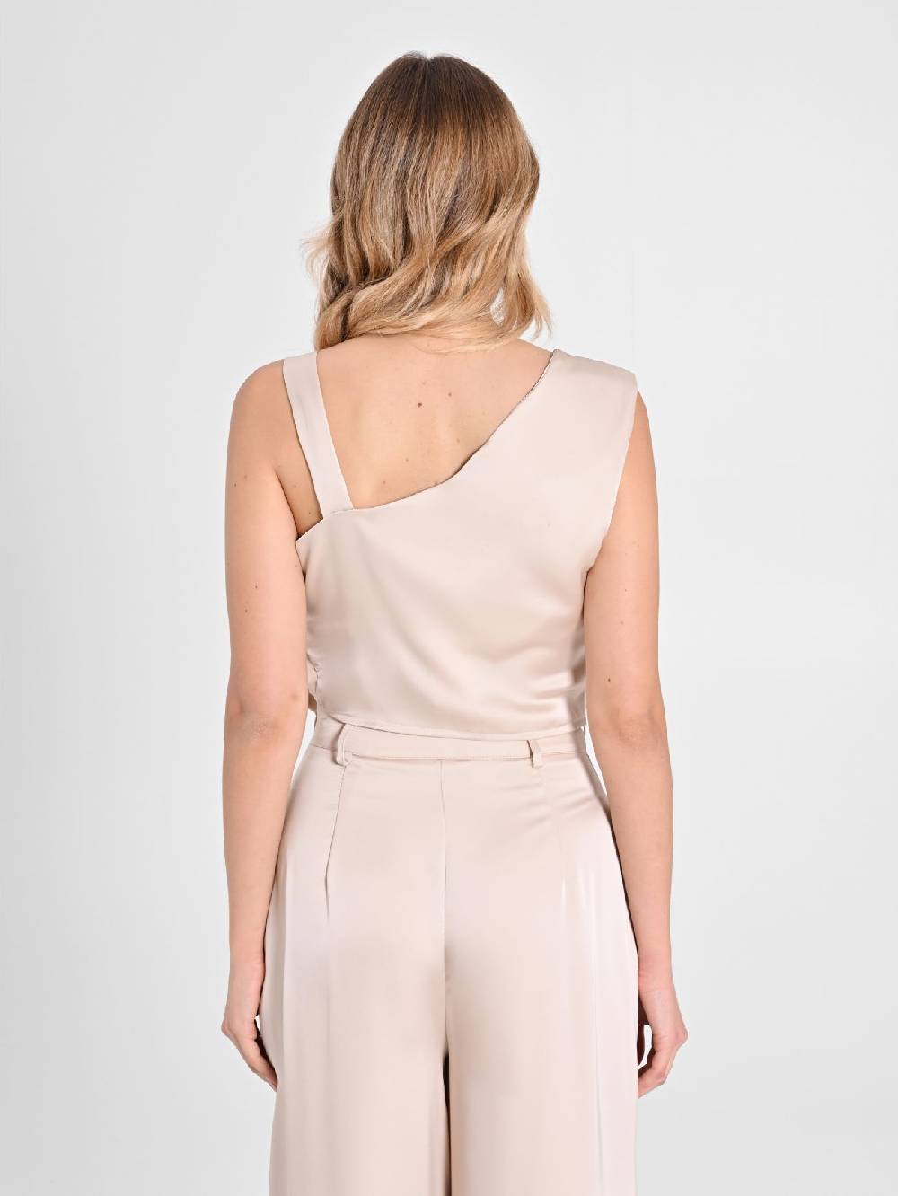 Rinascimento Top in Satin Beige I Più Venduti