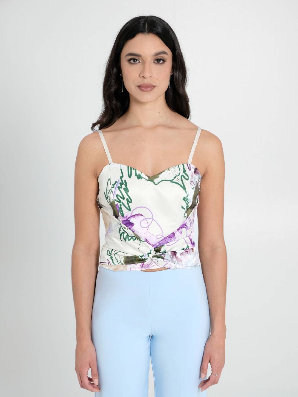 Rinascimento Top Bustier stampa Floreale Sconto