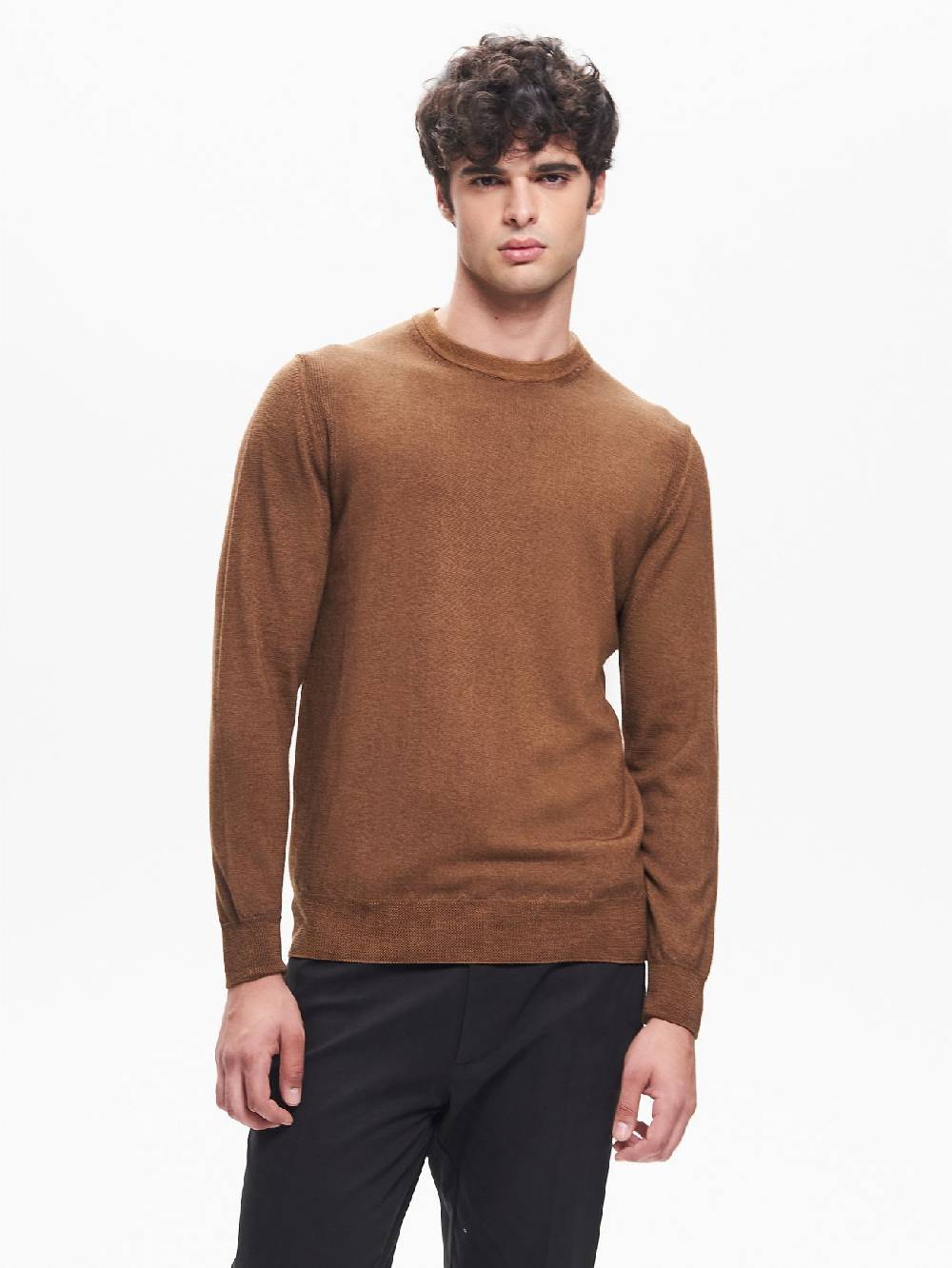 Rinascimento Maglia Girocollo Uomo Costine nel Giromanica QB24 Vendita Calda