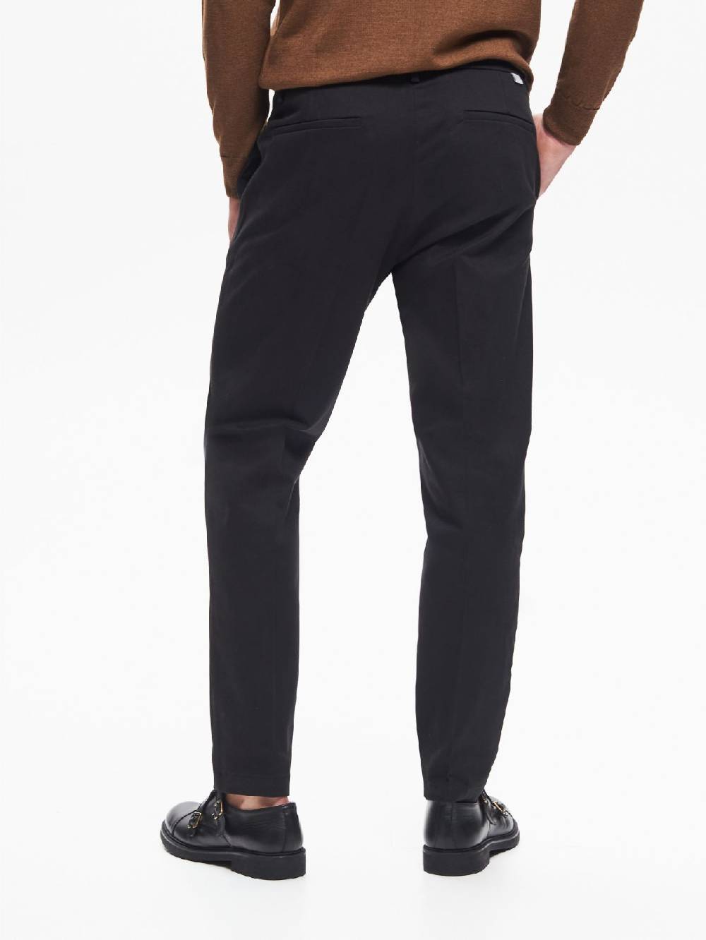 Rinascimento Pantaloni Regular-Fit Uomo in Gabardina QB24 Vendita Economica
