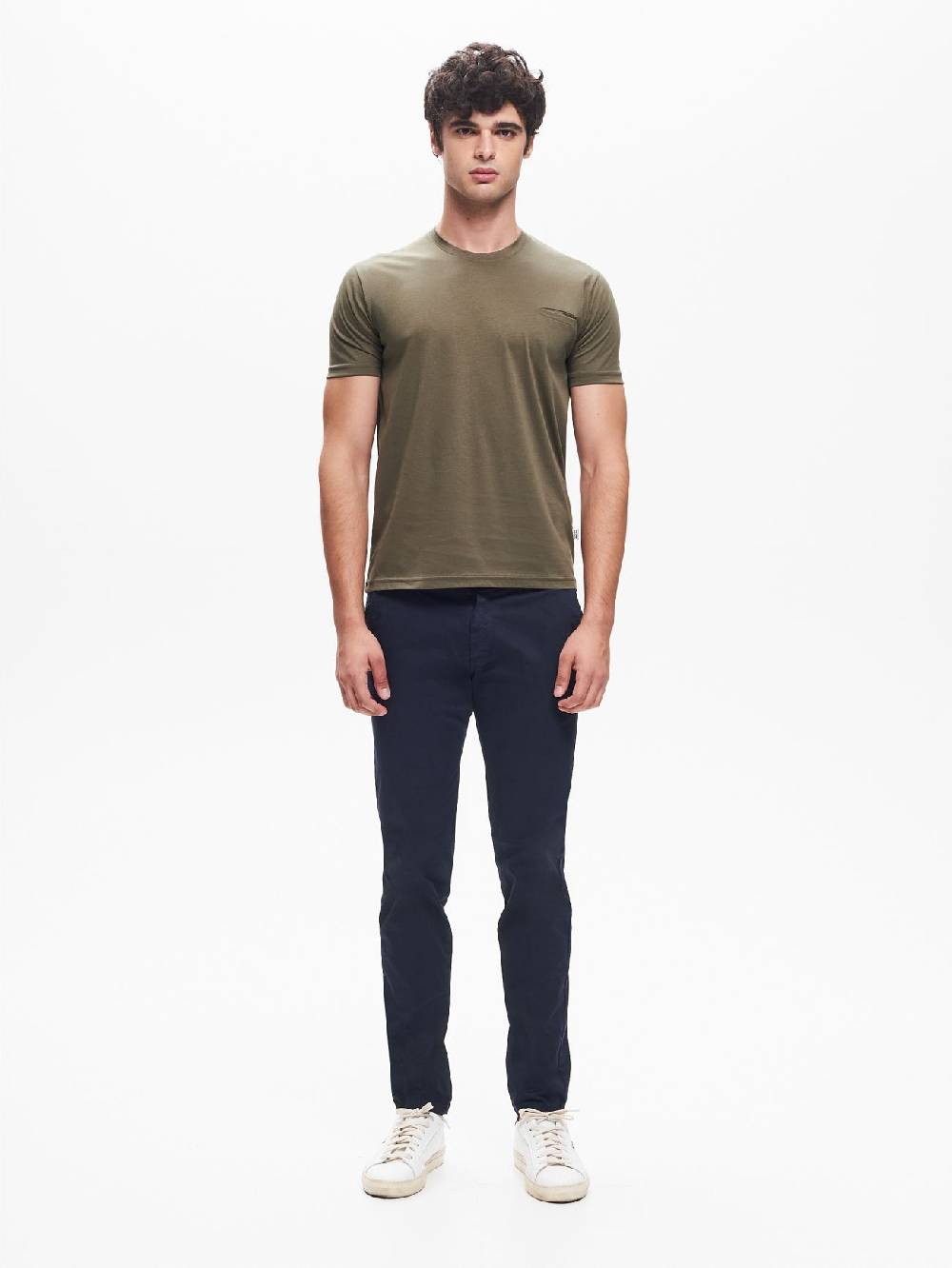 Rinascimento Pantaloni Uomo Chinos Basic Blu QB24 2025