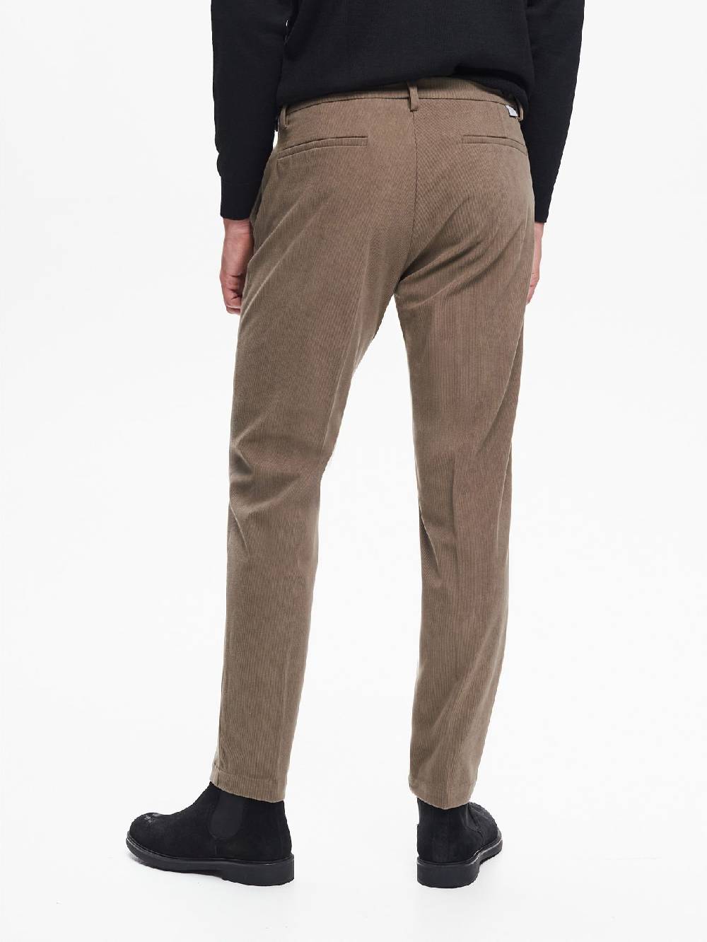 Rinascimento Pantaloni Regular-Fit Uomo Velluto QB24 Nuovo