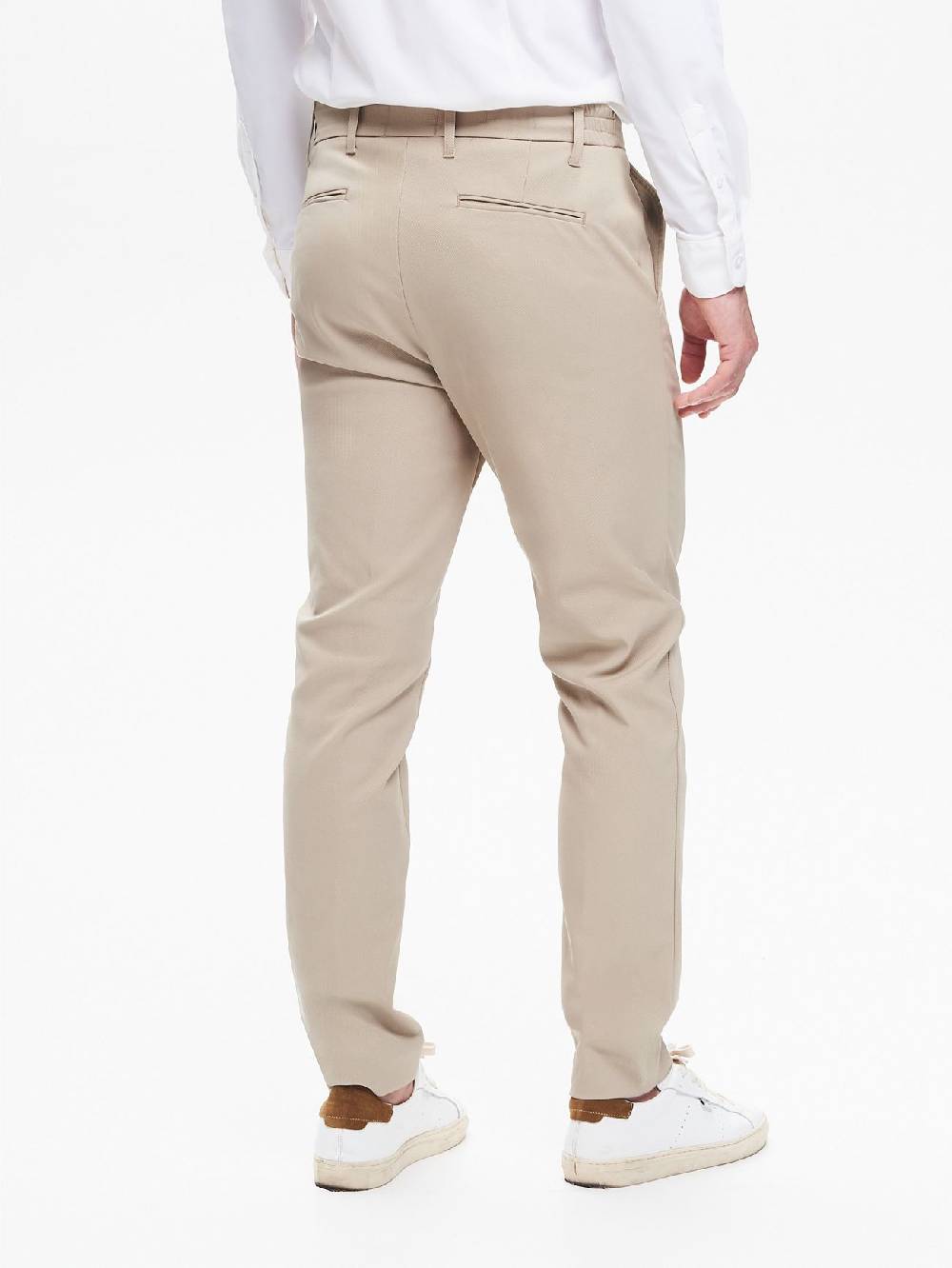 Rinascimento Pantaloni in Tessuto Tecnico Uomo Diagonale QB24 Qualità