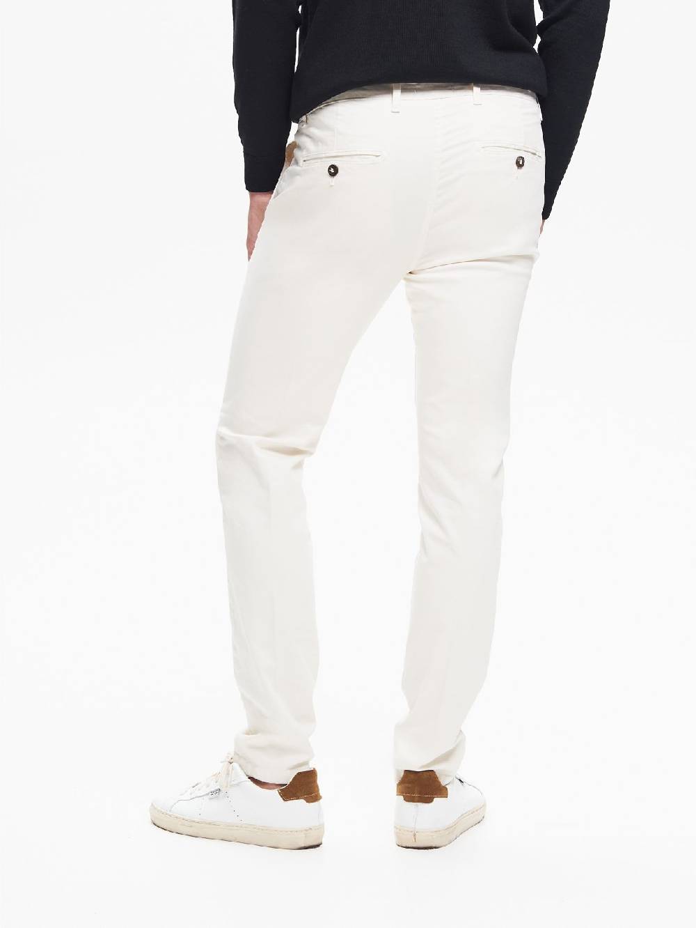 Rinascimento Pantaloni Uomo Chinos Basic Avorio QB24 Qualità Garantita