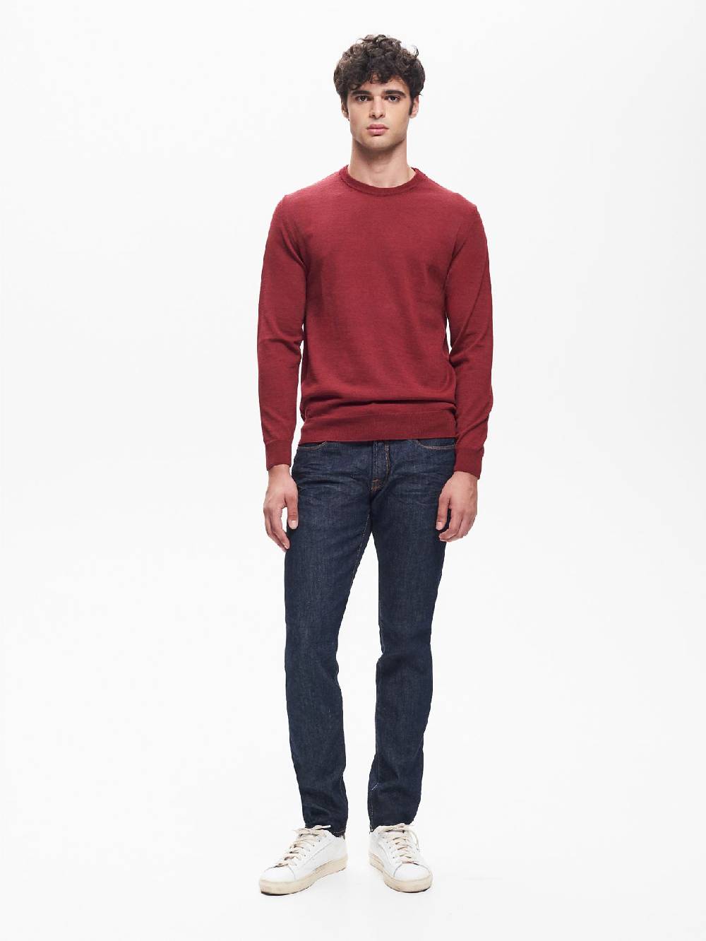 Rinascimento Maglia Girocollo Uomo Basic Rosso QB24 Consegna Veloce