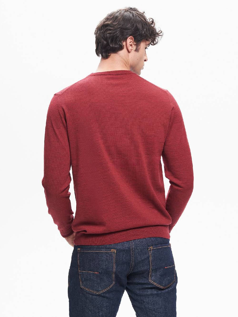Rinascimento Maglia Girocollo Uomo Basic Rosso QB24 Consegna Veloce
