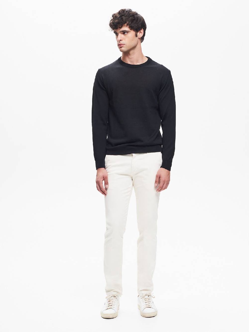 Rinascimento Maglia Girocollo Uomo Basic Nero QB24 Qualità Garantita