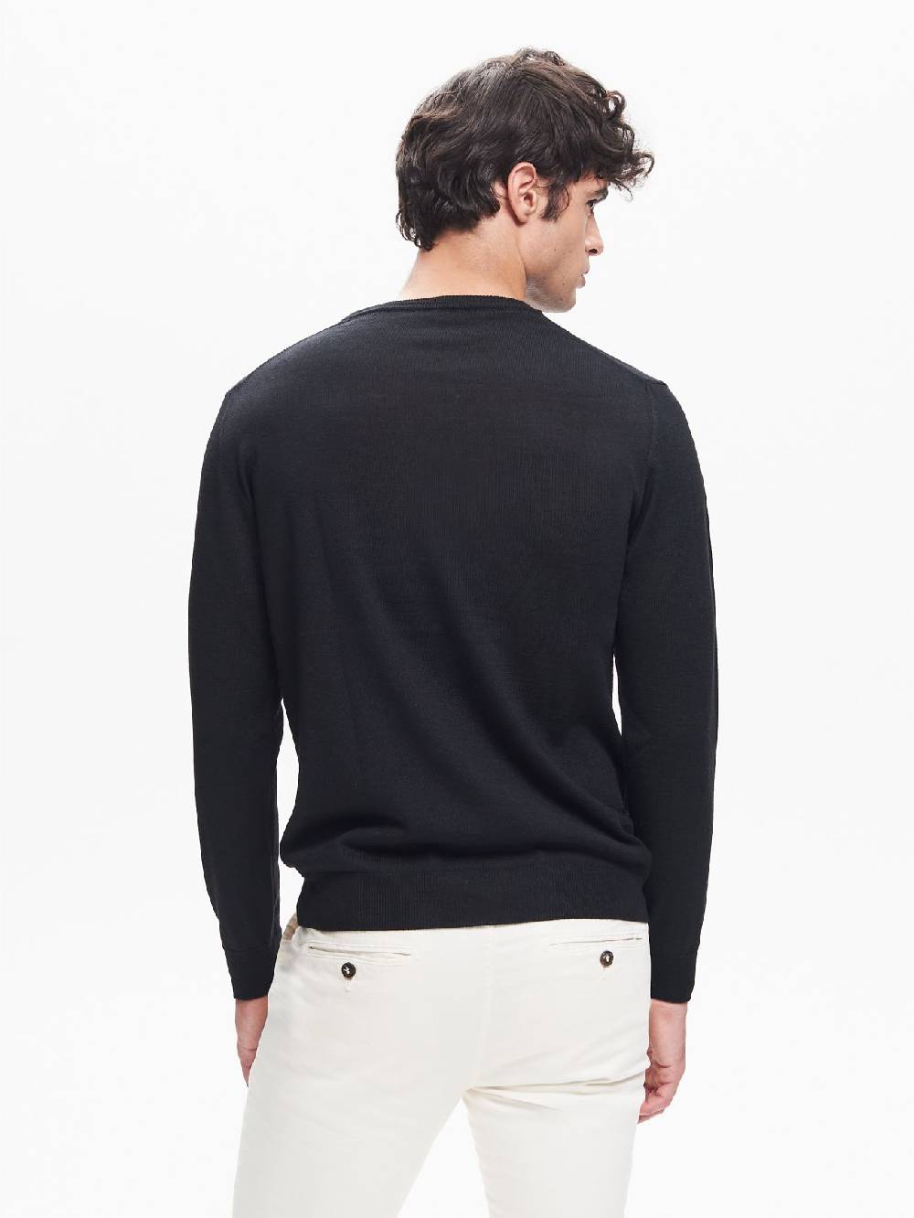 Rinascimento Maglia Girocollo Uomo Basic Nero QB24 Qualità Garantita
