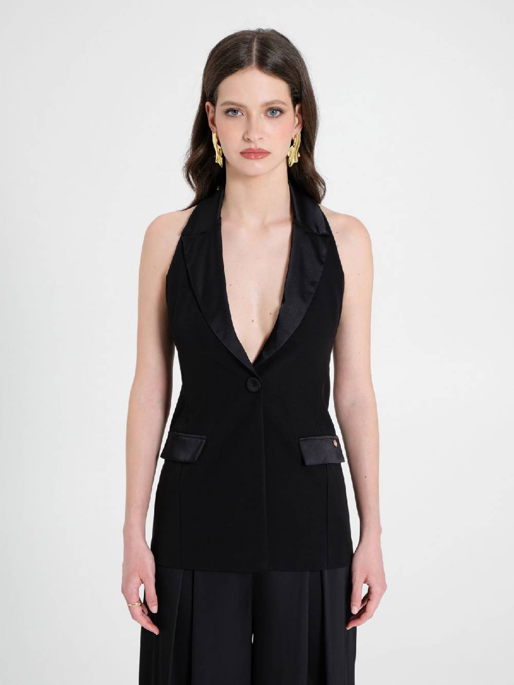 Rinascimento Gilet con dettagli in Raso Promozione