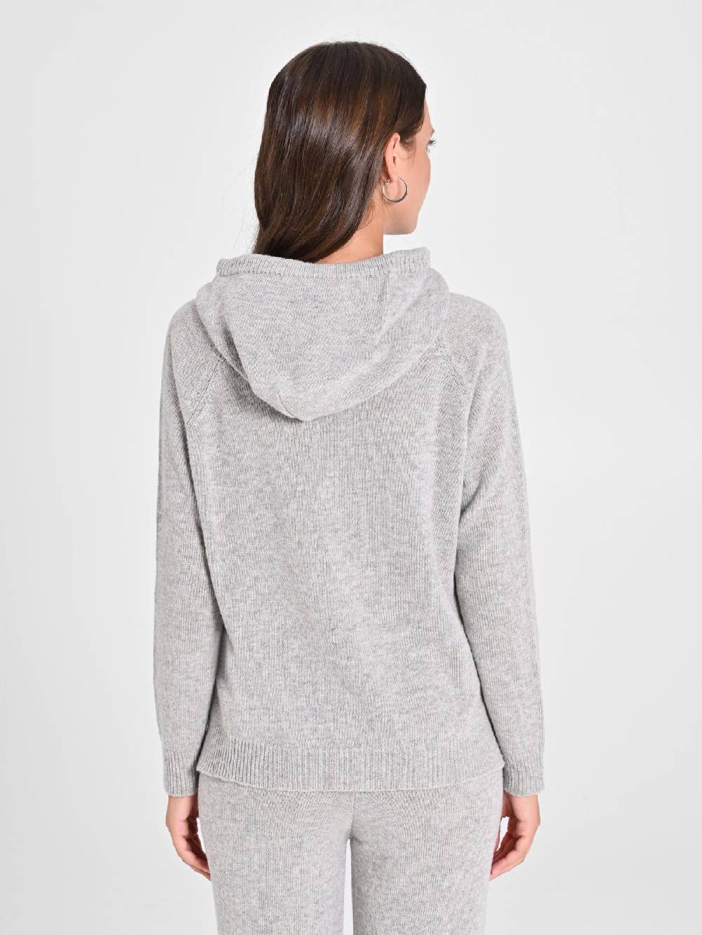 Rinascimento Maglia con Cappuccio Misto Cachemire In Vendita