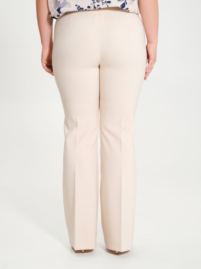 Rinascimento Pantaloni Curvy a Palazzo in Tessuto Tecnico Moda
