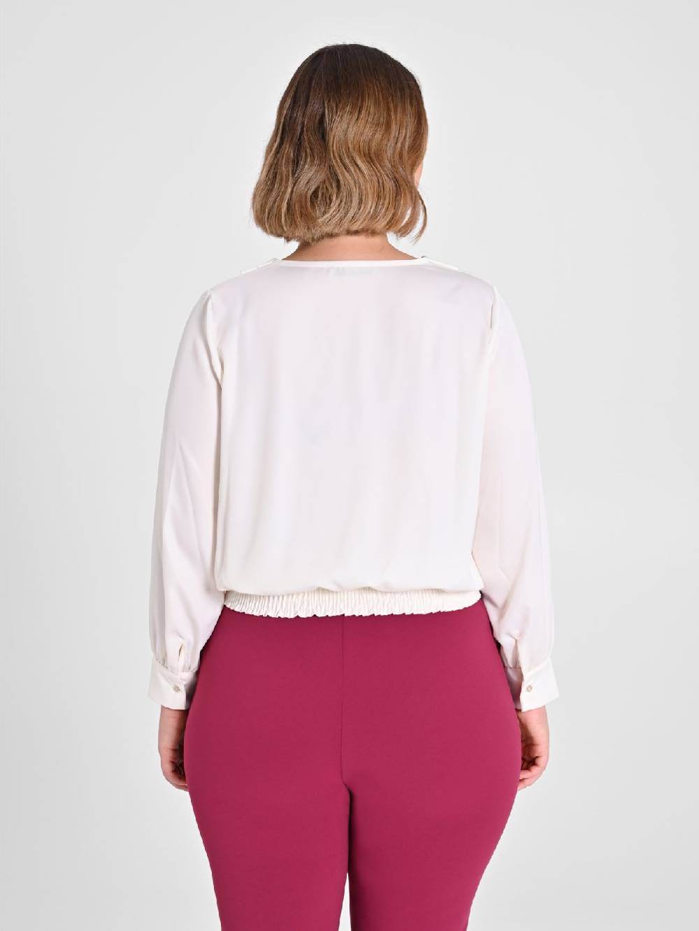 Rinascimento Blusa Curvy color Burro In Linea
