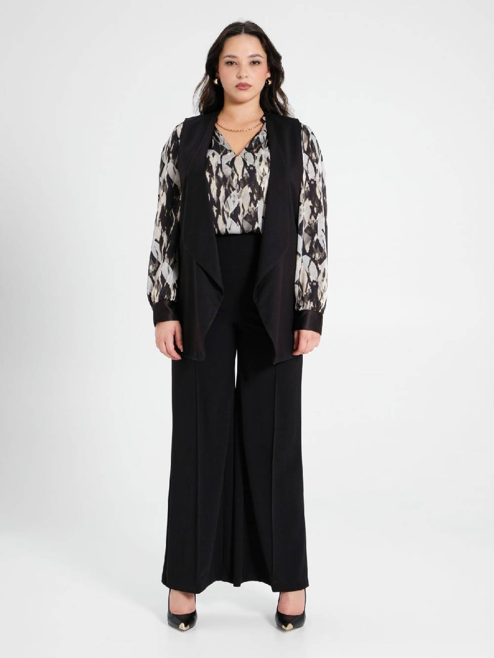 Rinascimento Gilet Curvy Nero Nuovo