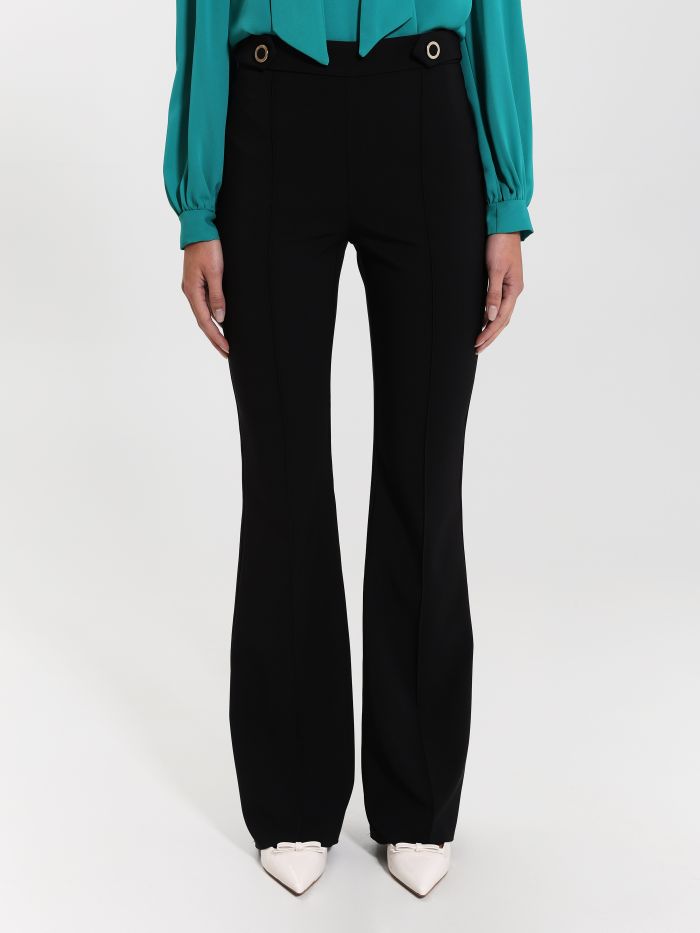 Rinascimento Pantaloni Flared con Bottoni Outlet