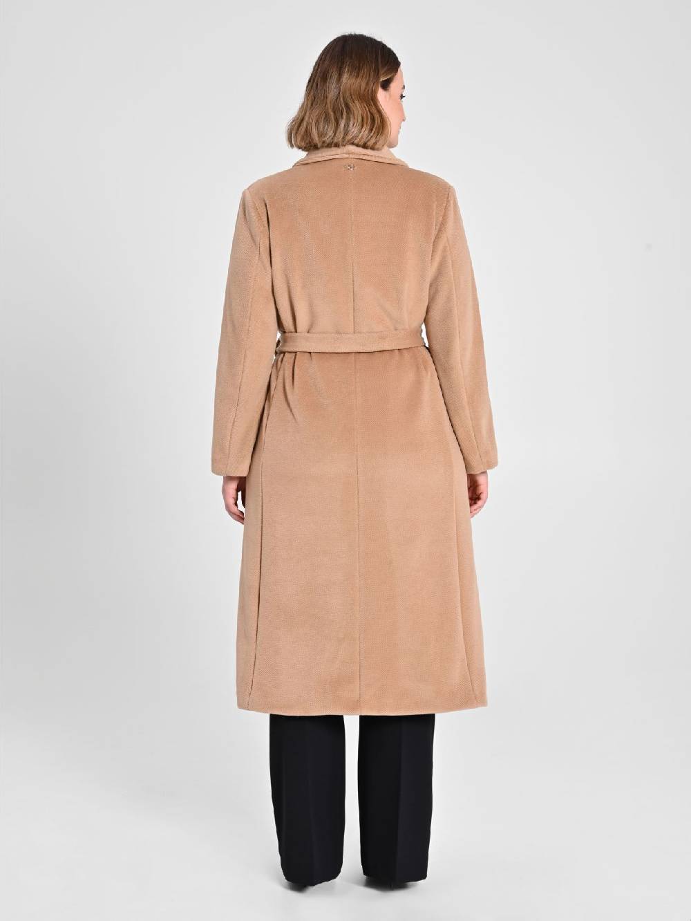 Rinascimento Cappotto Curvy Vestaglia Cammello Italy