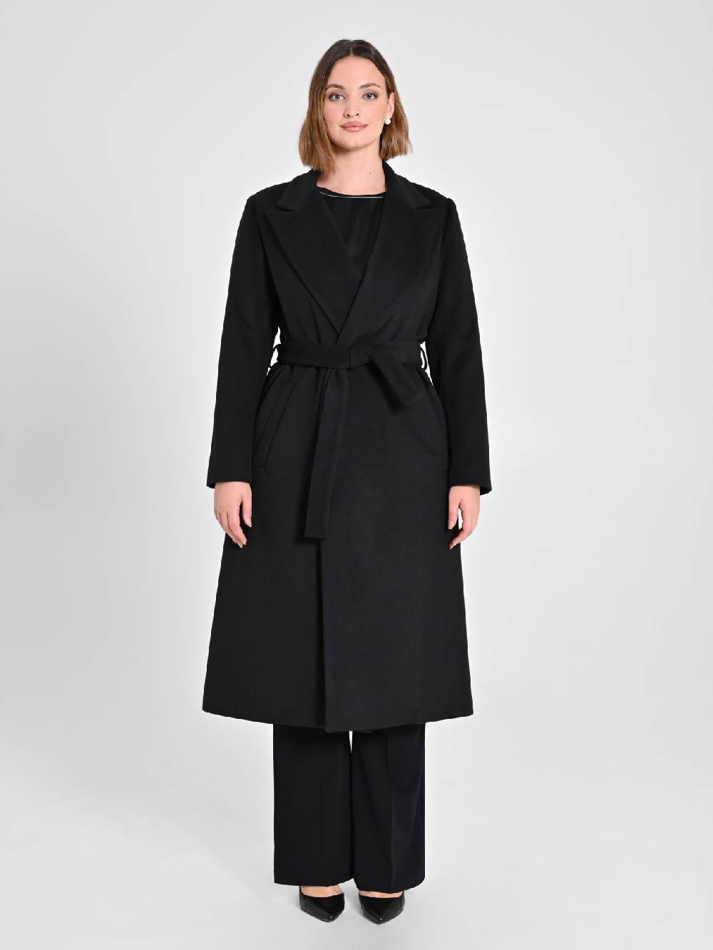 Rinascimento Cappotto Curvy Nero Italia