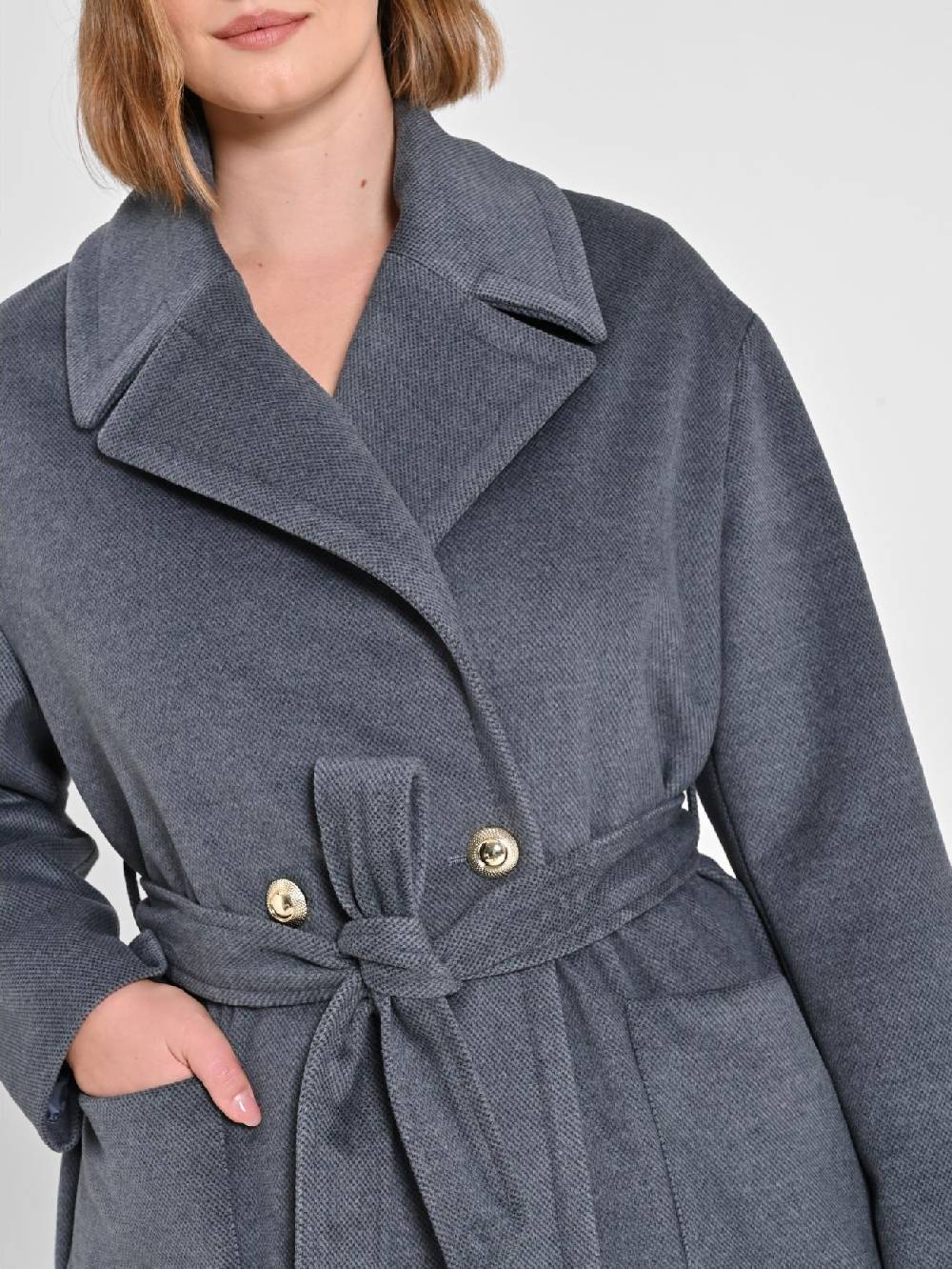Rinascimento Cappotto Curvy Grigio Qualità