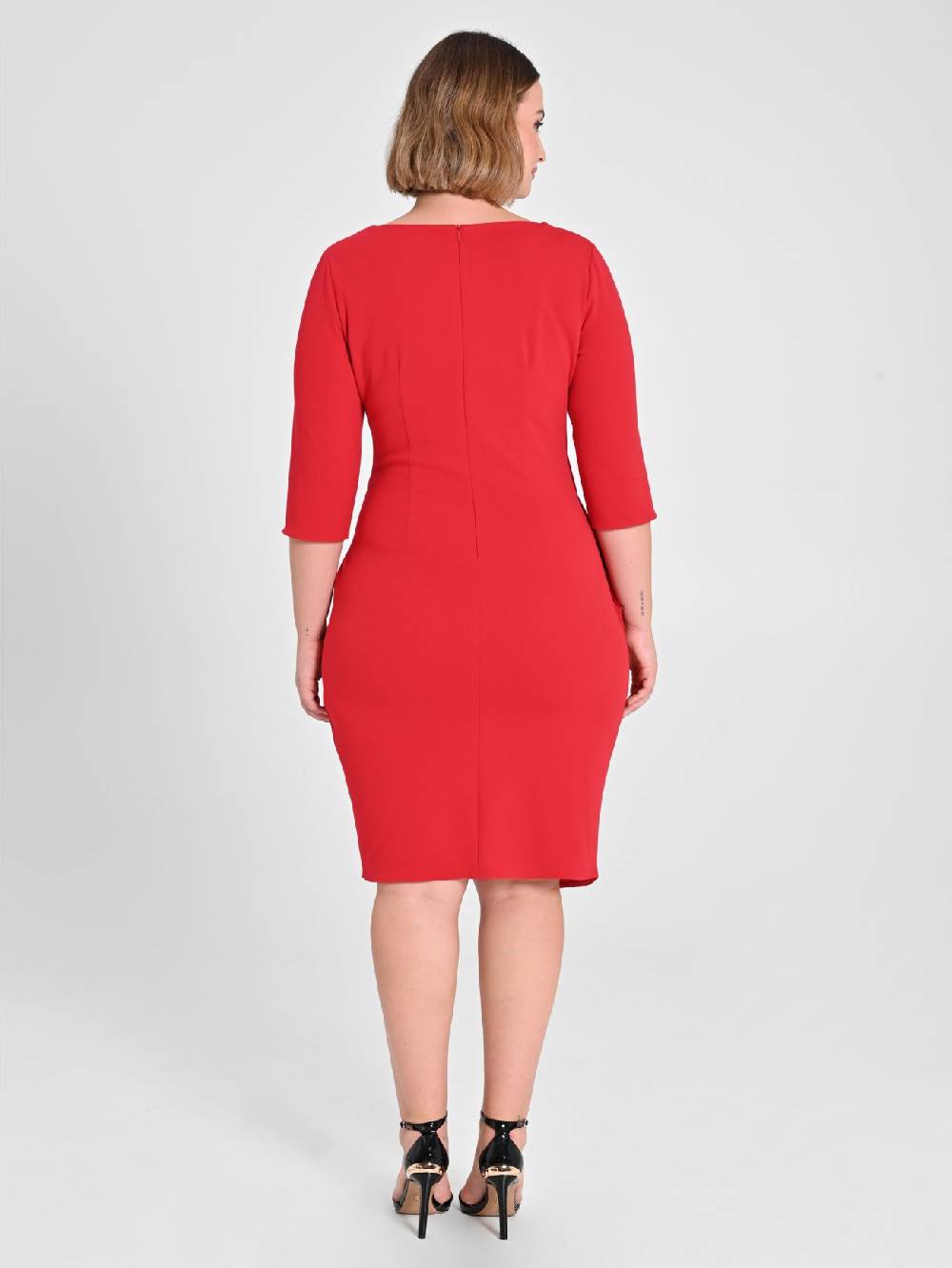 Rinascimento Tubino Curvy Rosso Soddisfazione Garantita