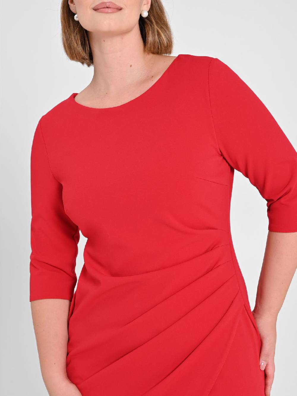 Rinascimento Tubino Curvy Rosso Soddisfazione Garantita