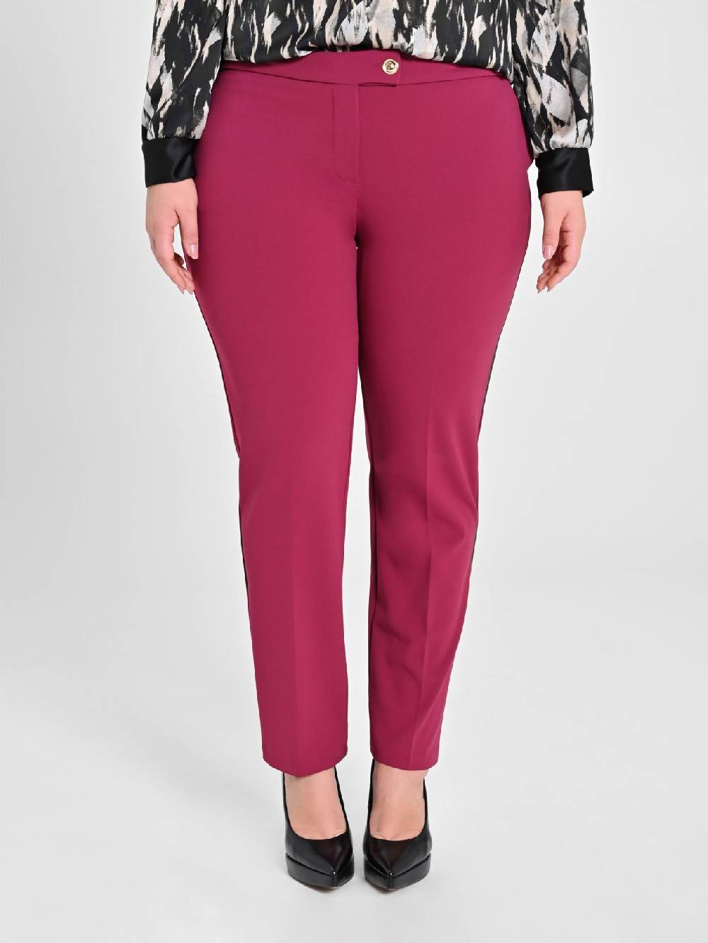 Rinascimento Pantaloni Curvy Skinny Bordeaux Acquista Ora