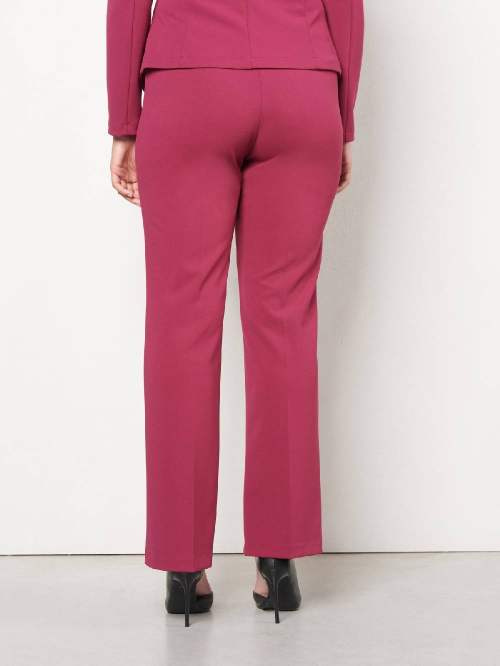 Rinascimento Pantaloni Curvy Bordeaux Prezzo Ridotto