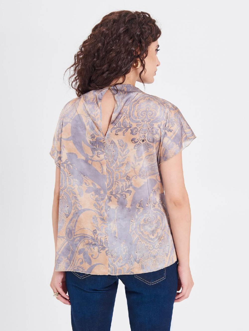 Rinascimento Blusa Curvy stampa Cachemire Convenienza