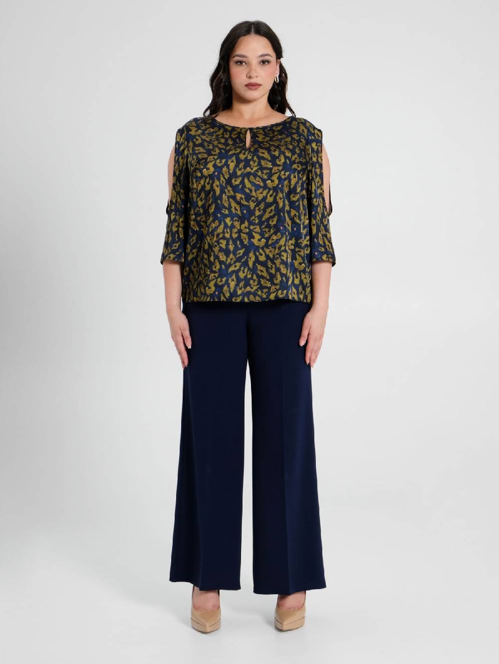 Rinascimento Blusa Curvy Animalier Presa