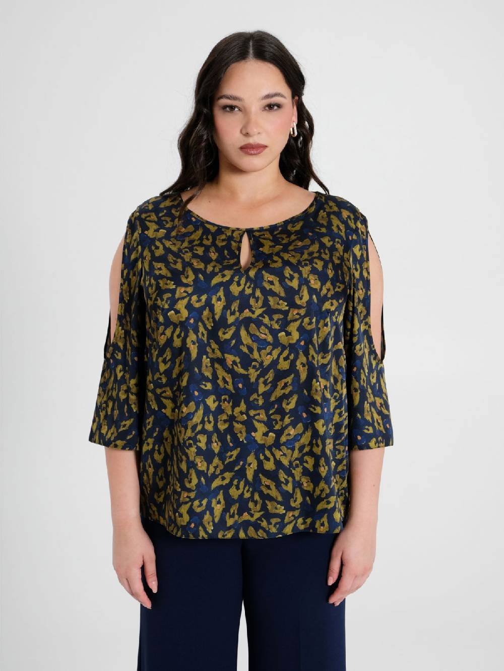 Rinascimento Blusa Curvy Animalier Presa