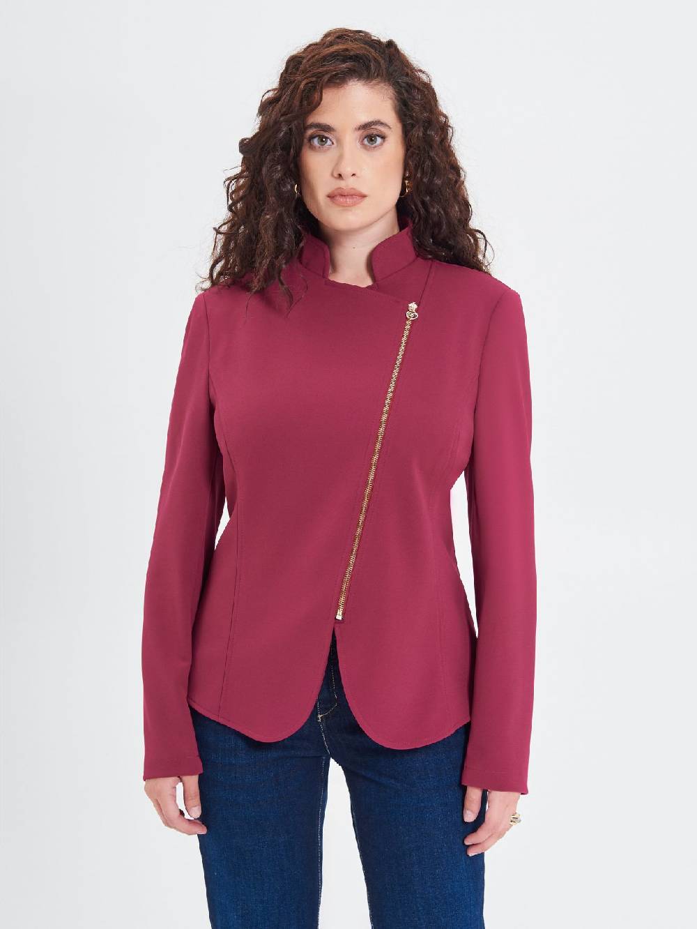 Rinascimento Giacca Curvy Bordeaux In Vendita