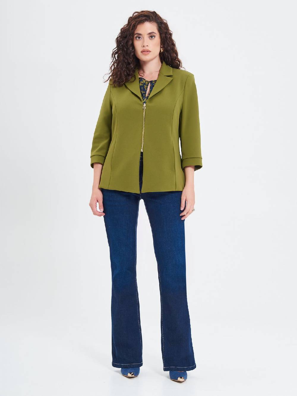 Rinascimento Giacca Curvy Verde Muschio Offerta esclusiva