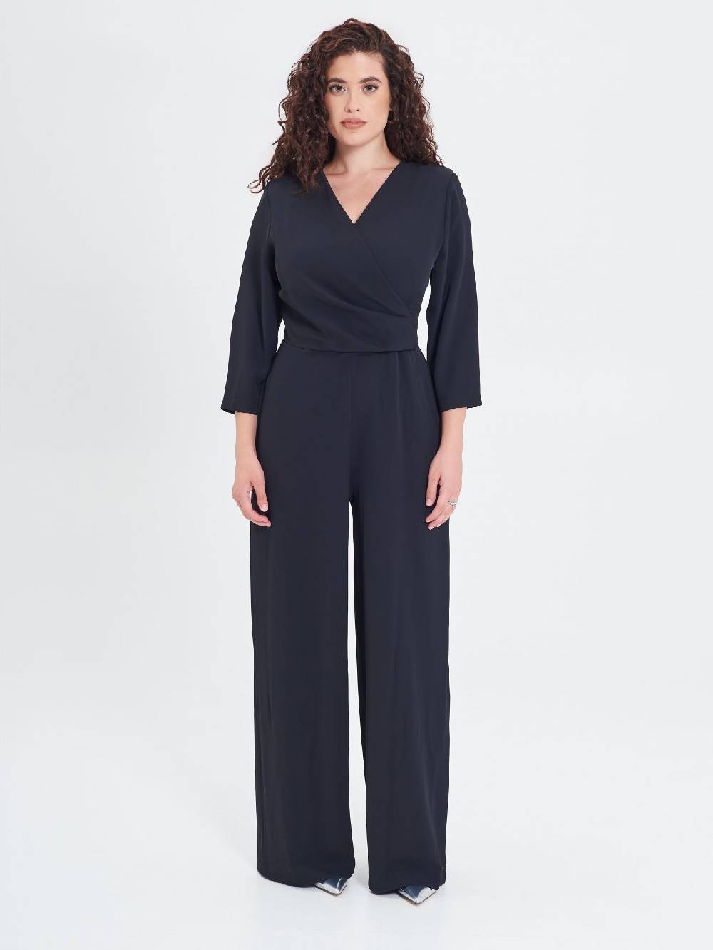 Rinascimento Tuta Curvy Fiocco Nera Vendite Flash
