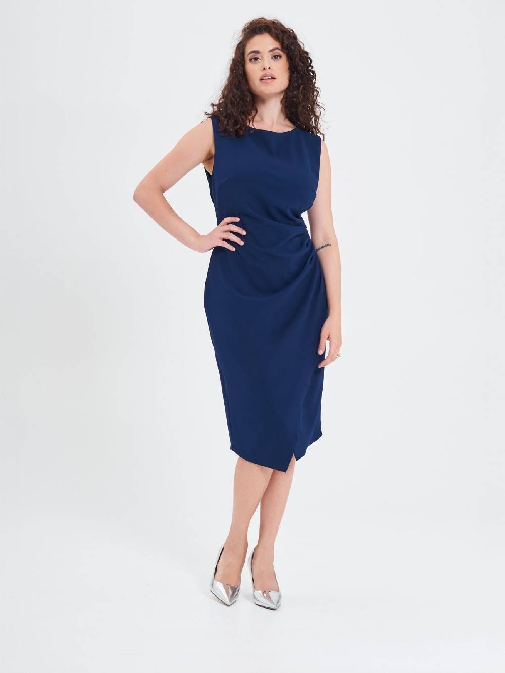 Rinascimento Tubino Curvy Drappeggiato Offerta Anniversario