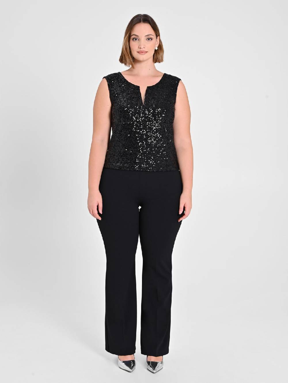 Rinascimento Top Curvy Paillettes Latest fashion