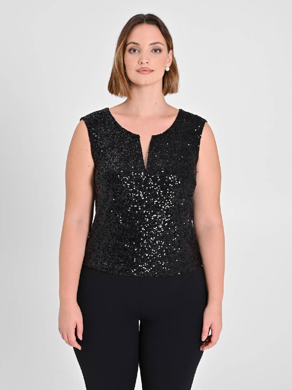 Rinascimento Top Curvy Paillettes Latest fashion