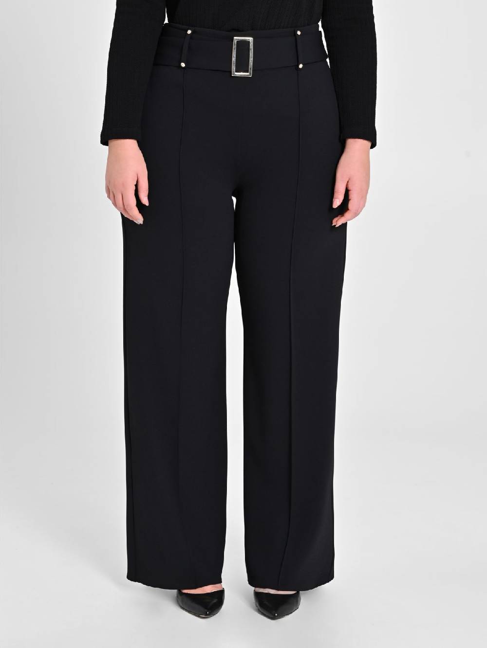 Rinascimento Pantaloni Curvy Neri Offerte stagionali