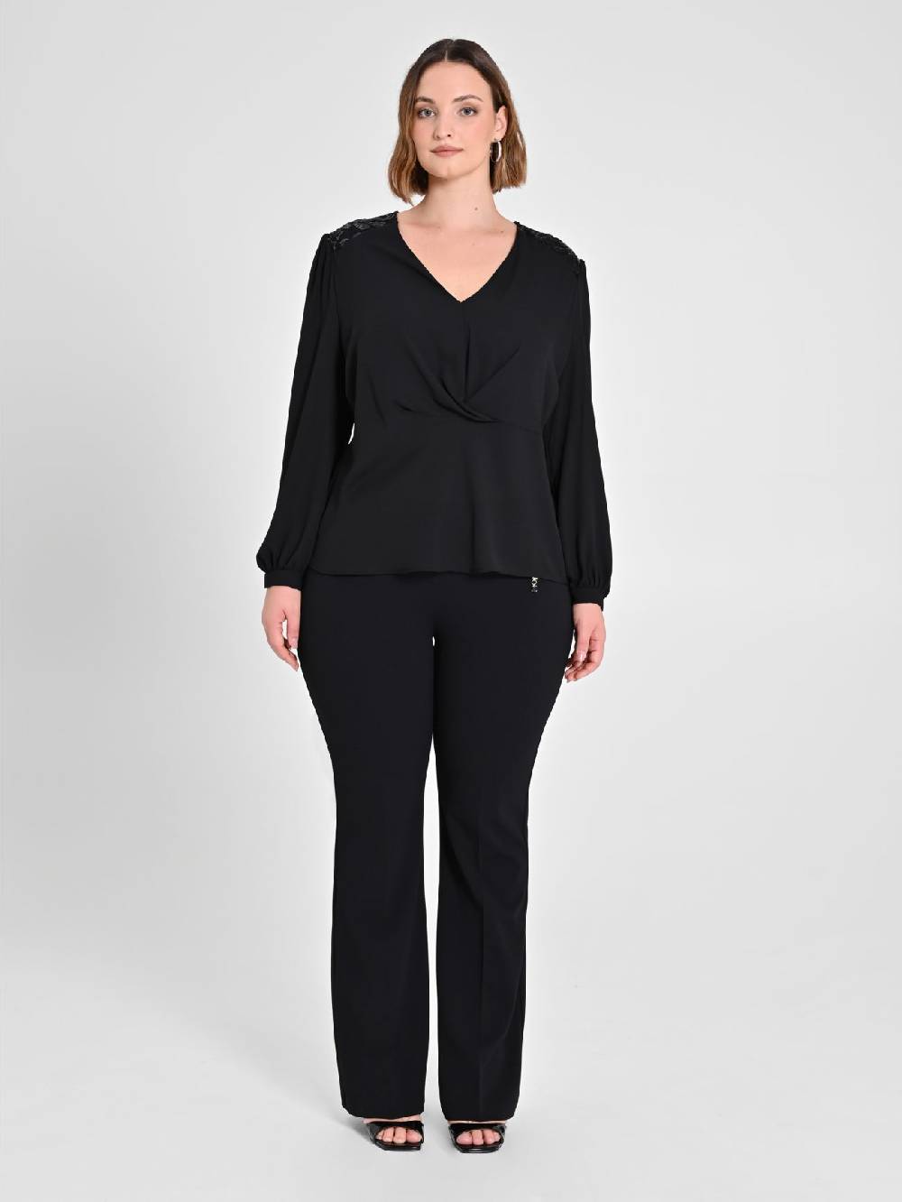 Rinascimento Pantaloni Curvy Neri Comprane uno, ottenene uno gratis
