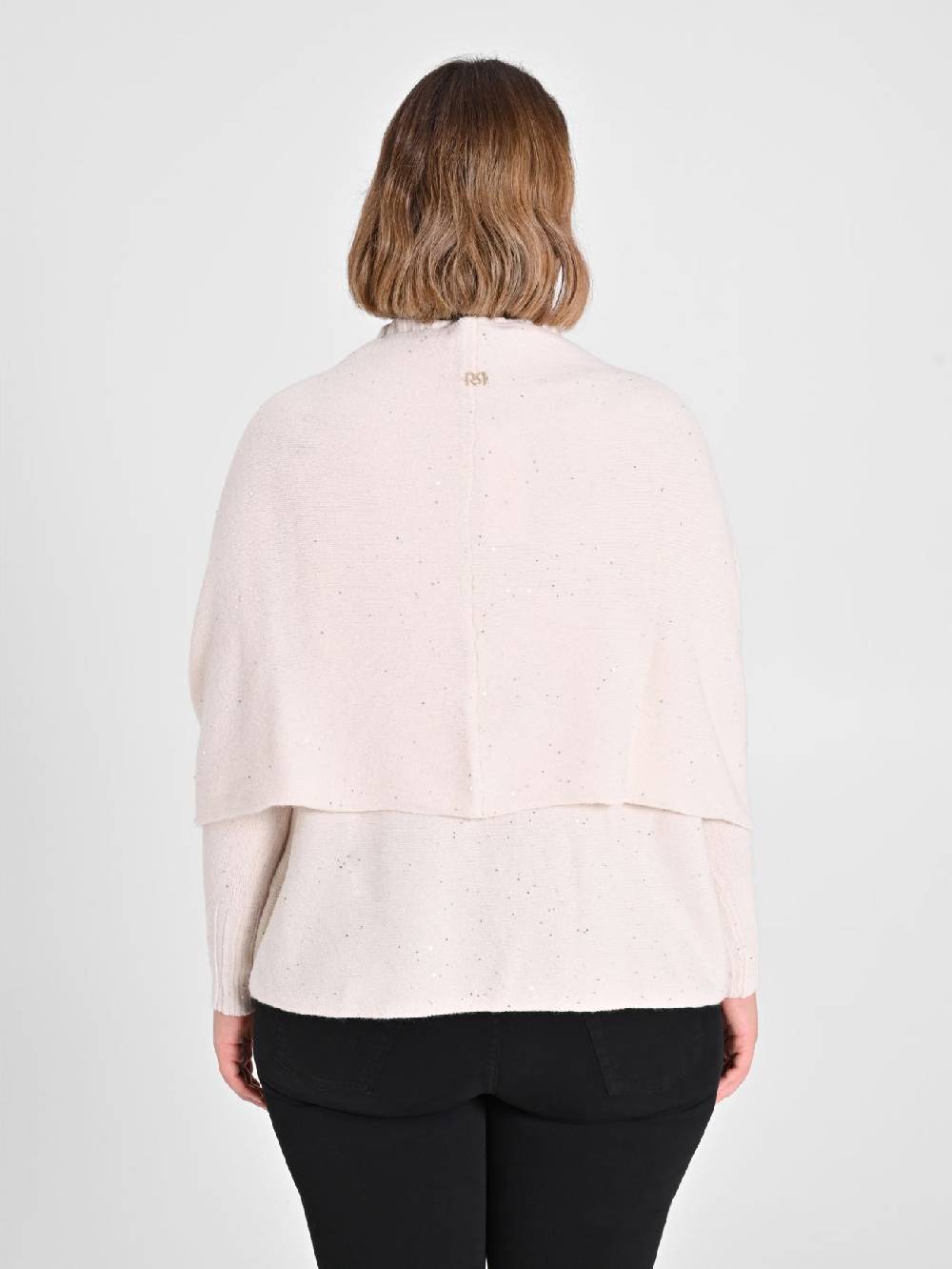 Rinascimento Collo in Maglia Curvy Scaldaspalle Beige Offerte speciali