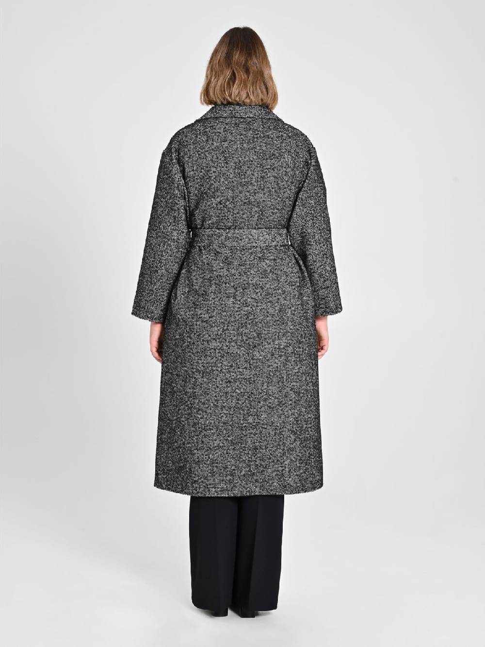 Rinascimento Cappotto Curvy Black & White Enormi risparmi