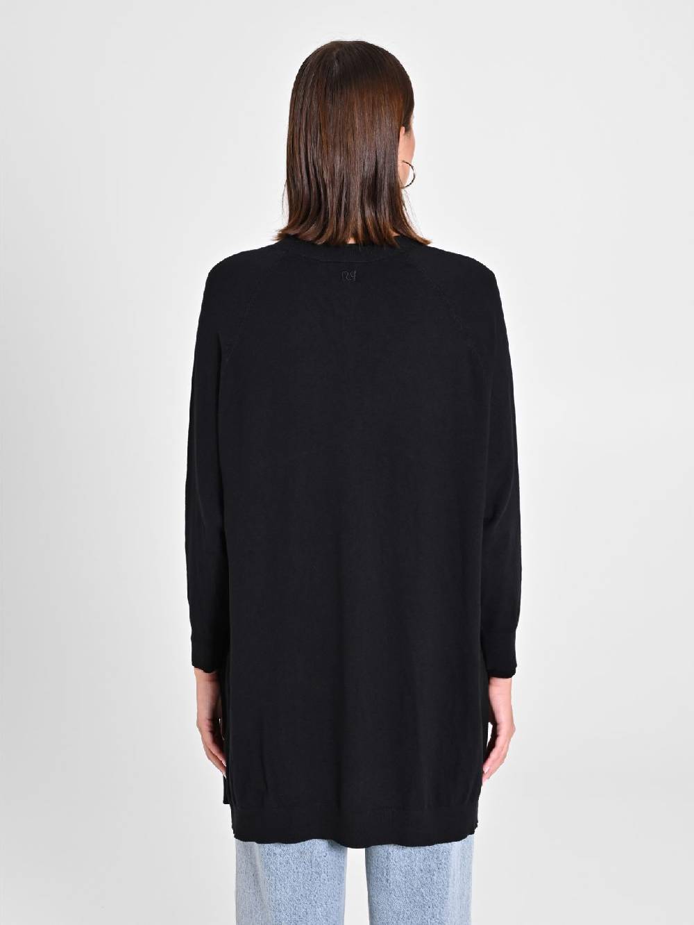 Rinascimento Cardigan Nero in Maglia Fino al 65% di sconto
