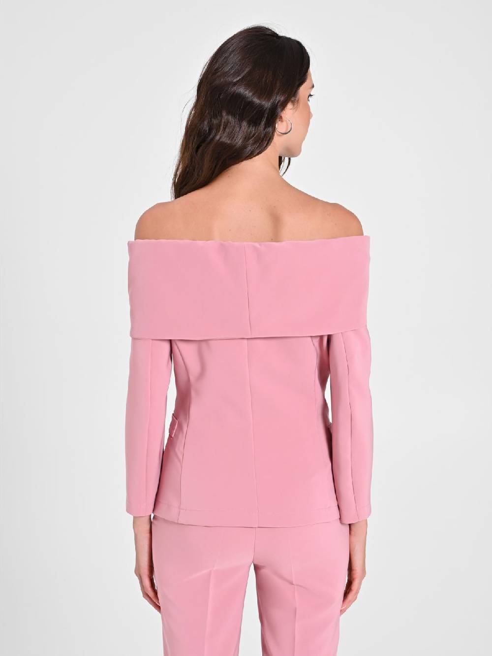 Rinascimento Giacca con Fiocco Rosa Antico Sostegno trimestrale