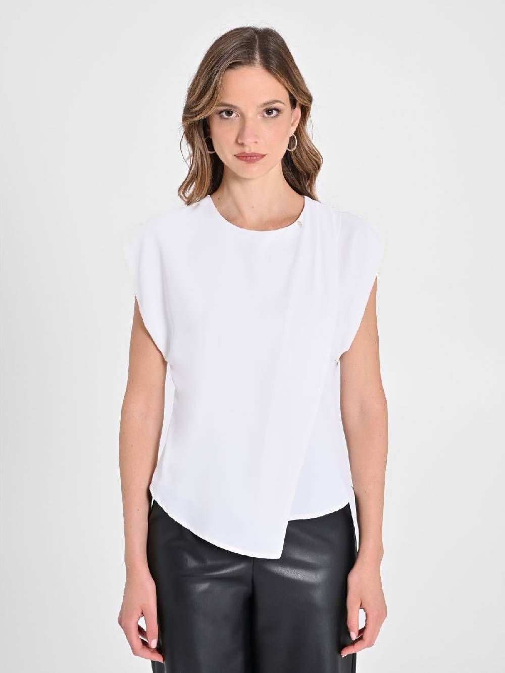 Rinascimento Blusa scatoletta Bianca Black Friday Prezzi
