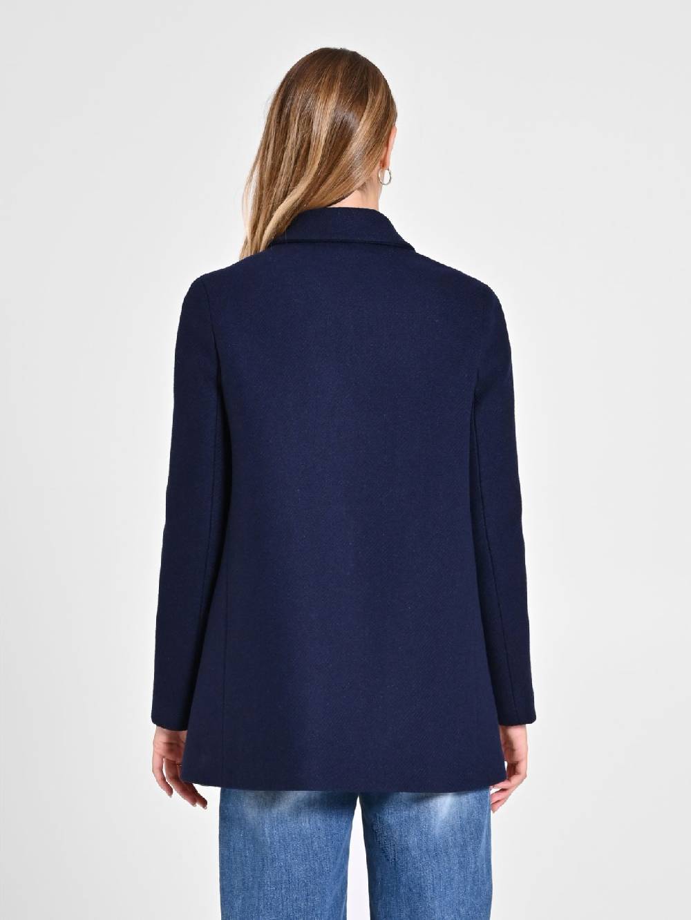 Rinascimento Cappotto Doppiopetto Blu In vendita