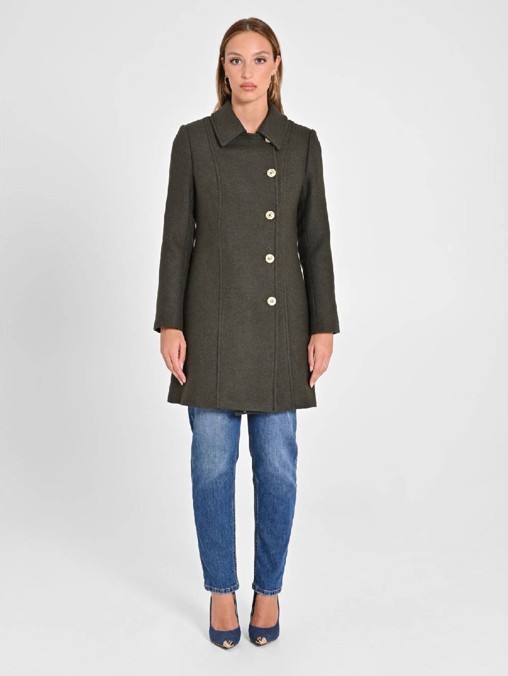 Rinascimento Cappotto Verde Muschio Sconti questo mese