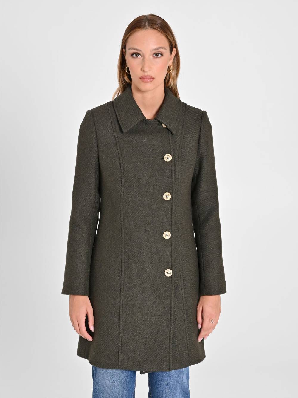 Rinascimento Cappotto Verde Muschio Sconti questo mese