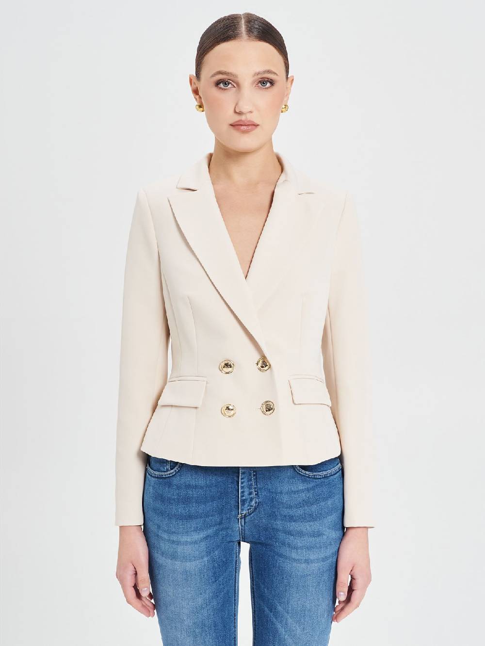 Rinascimento Giacca Doppiopetto Beige Donna Promozione