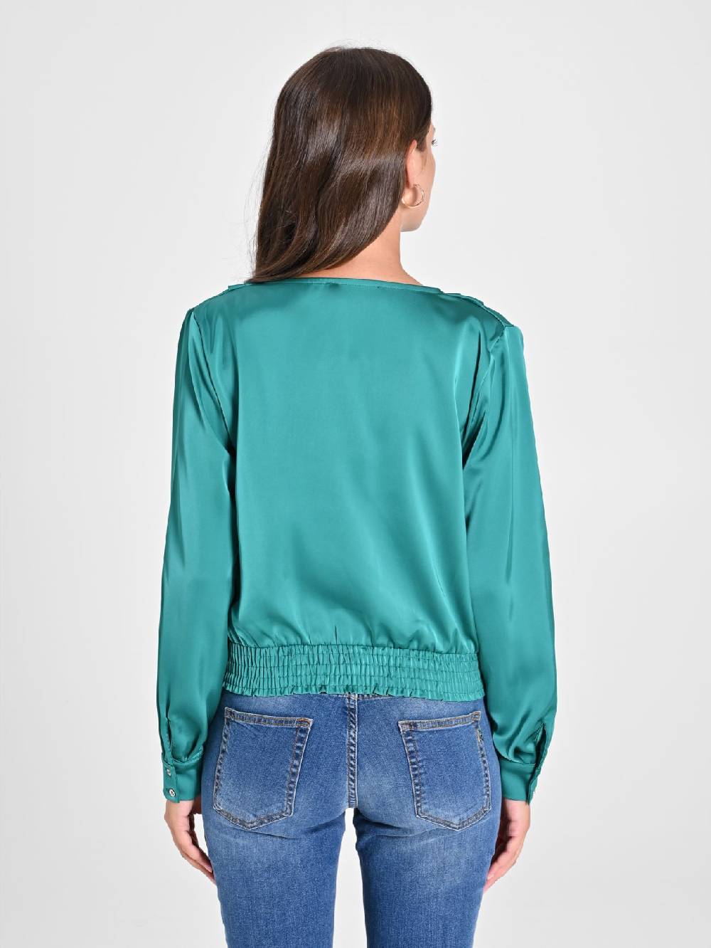Rinascimento Blusa incrociata in Raso Fino Al -60%