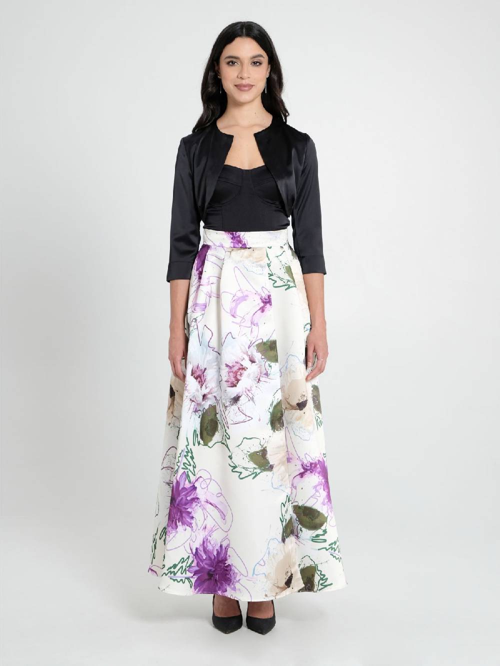 Rinascimento Coprispalle in Satin Nero Online
