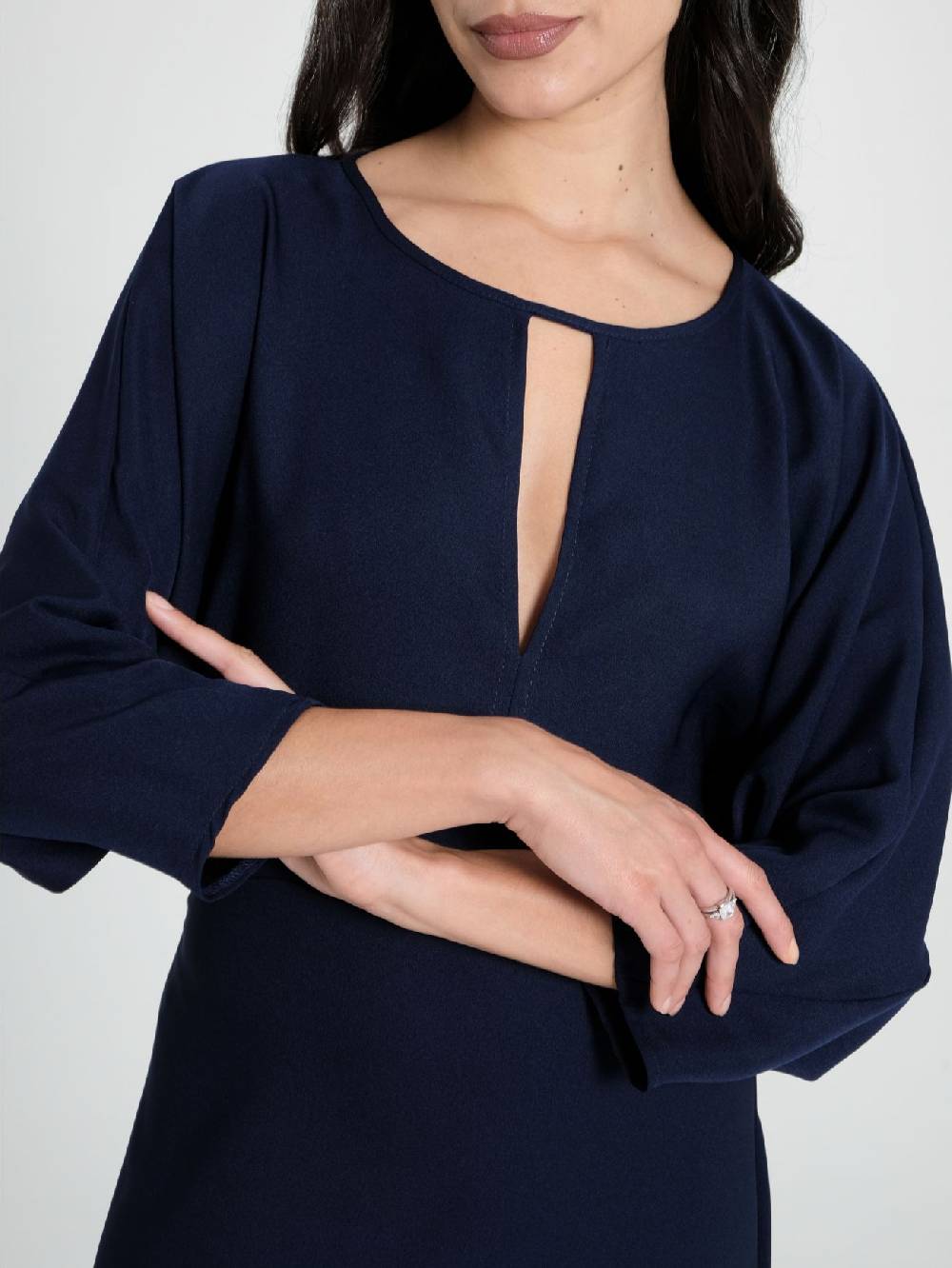 Rinascimento Abito Midi con Maniche Kimono Vendita Economica