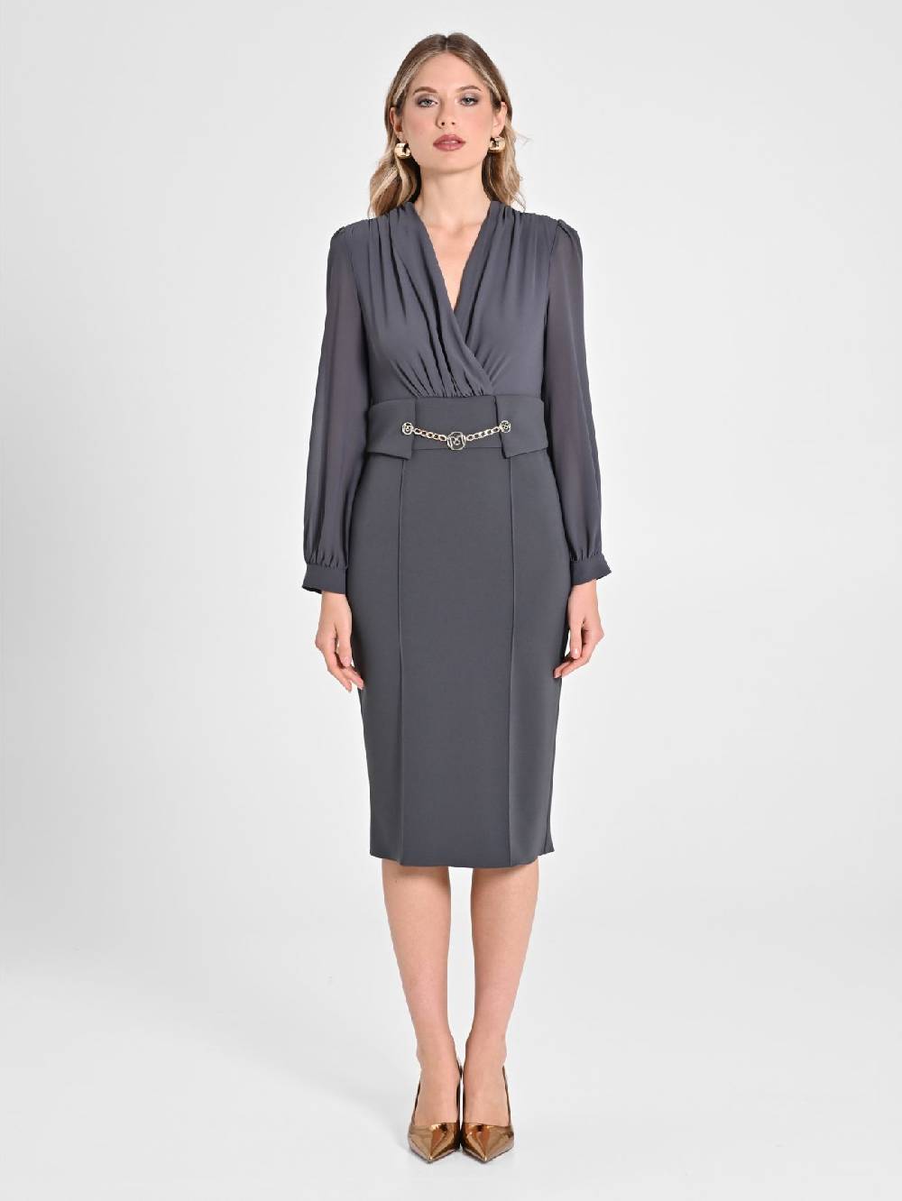 Rinascimento Tubino Chain Grigio Moda
