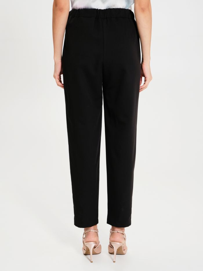 Rinascimento Pantaloni Carota con Punto Smock Comprare a buon mercato